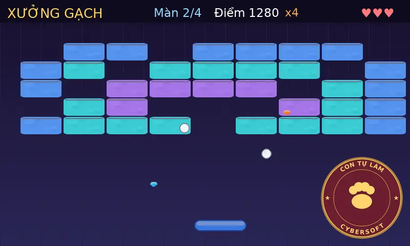 Xưởng Gạch — game đập gạch nhiều màn