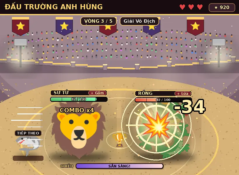 Đấu Trường Anh Hùng — đồ án cuối khóa