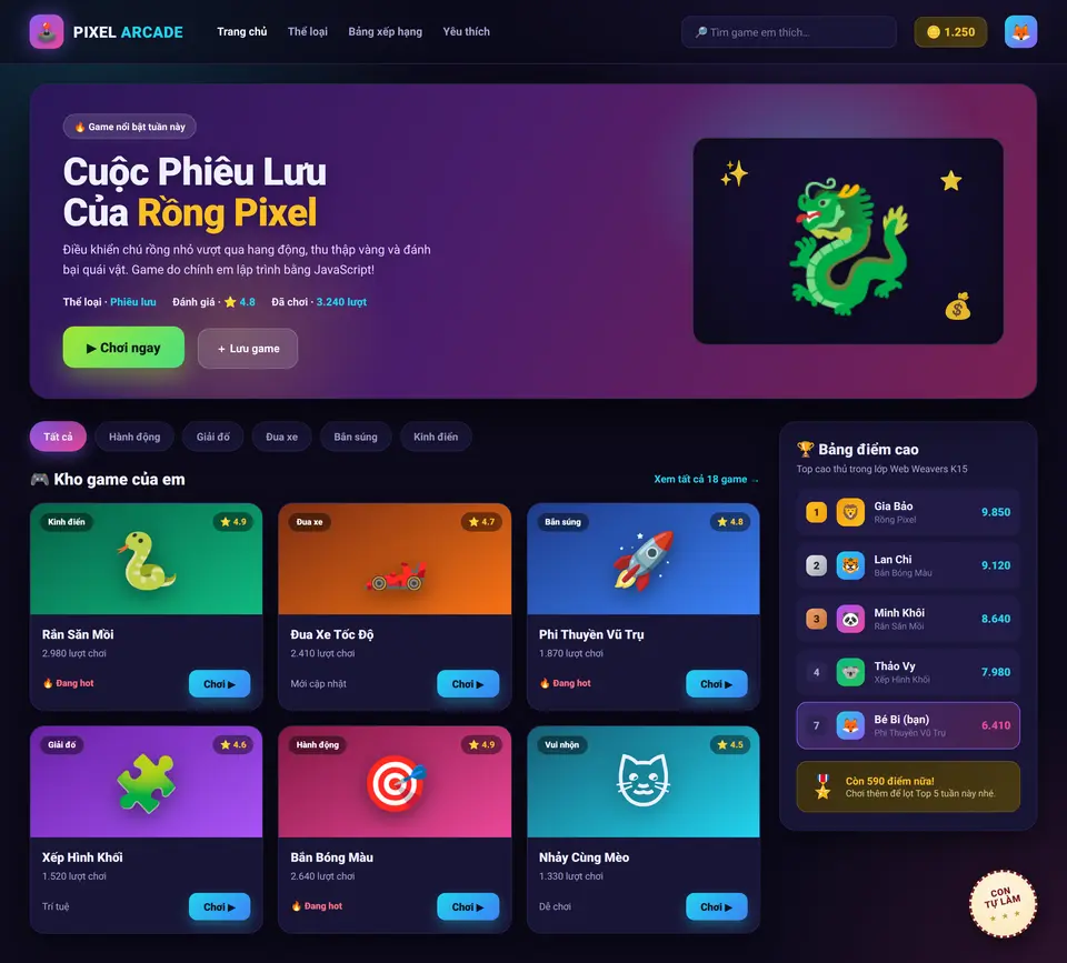 Web Game Arcade