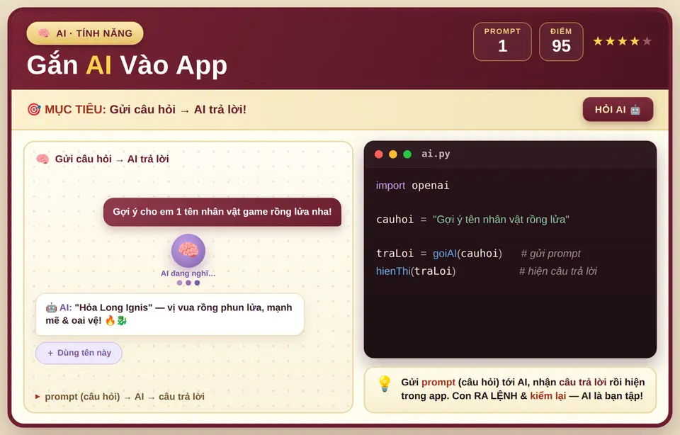 Gắn AI vào app