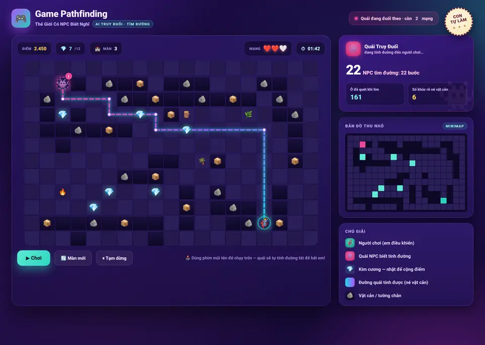 Game Pathfinding — NPC tự tìm đường