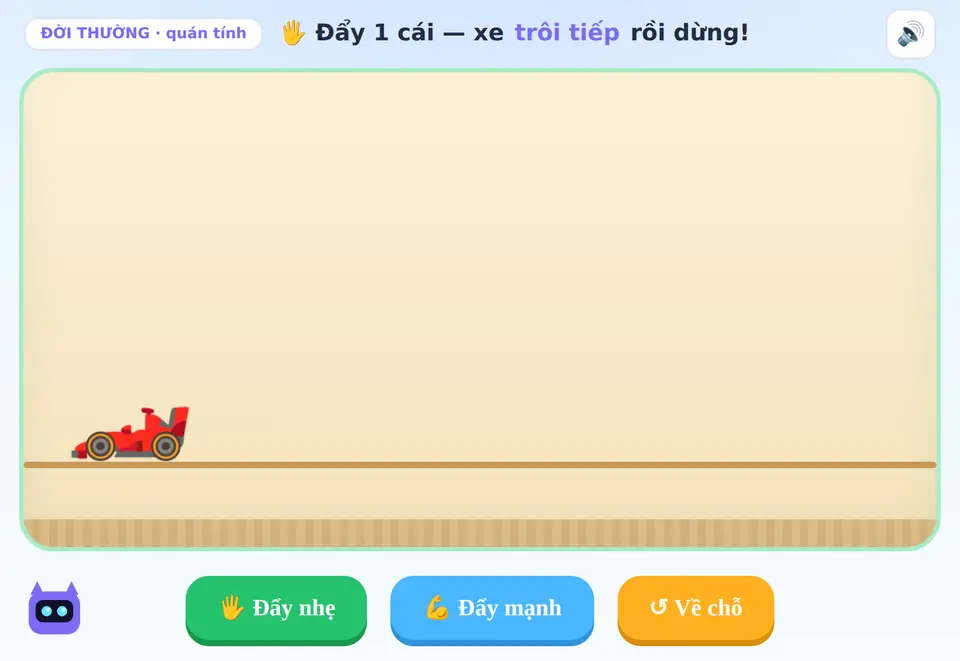 Đẩy xe trôi tiếp