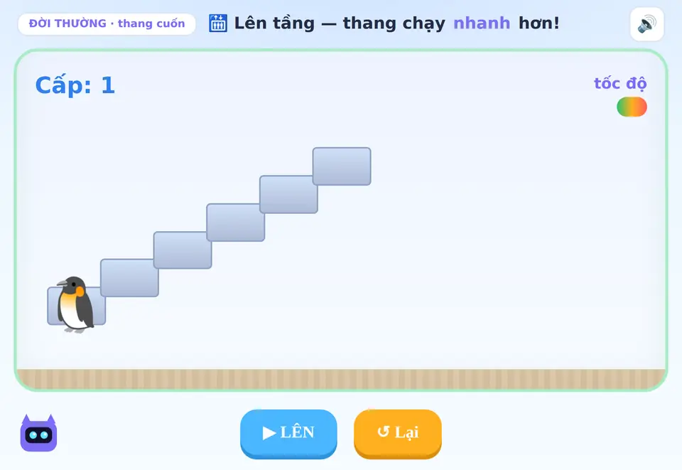 Thang cuốn nhanh dần