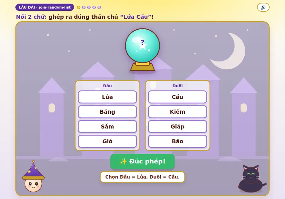 Lâu Đài Phù Thủy Chữ